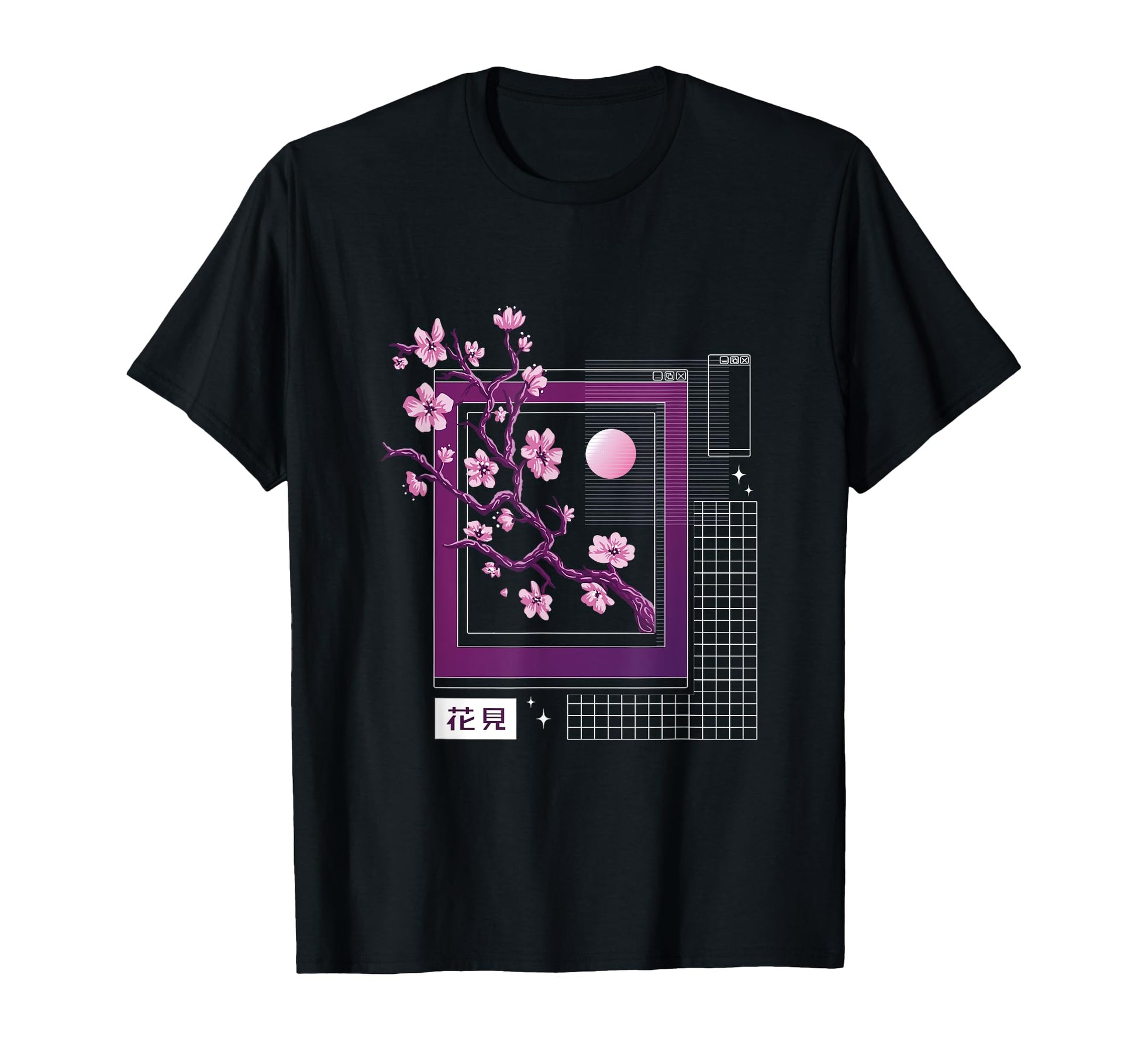 Sakura Tree Cherry Blossom Japanese T-Shirt - Minimalist Print Men Women - T-Shirt, Sweatshirt, Hoodie