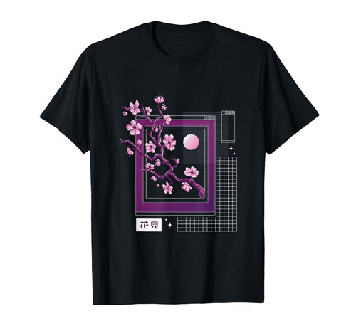 Sakura Tree Cherry Blossom Japanese T-Shirt - Minimalist Print Men Women - T-Shirt, Sweatshirt, Hoodie