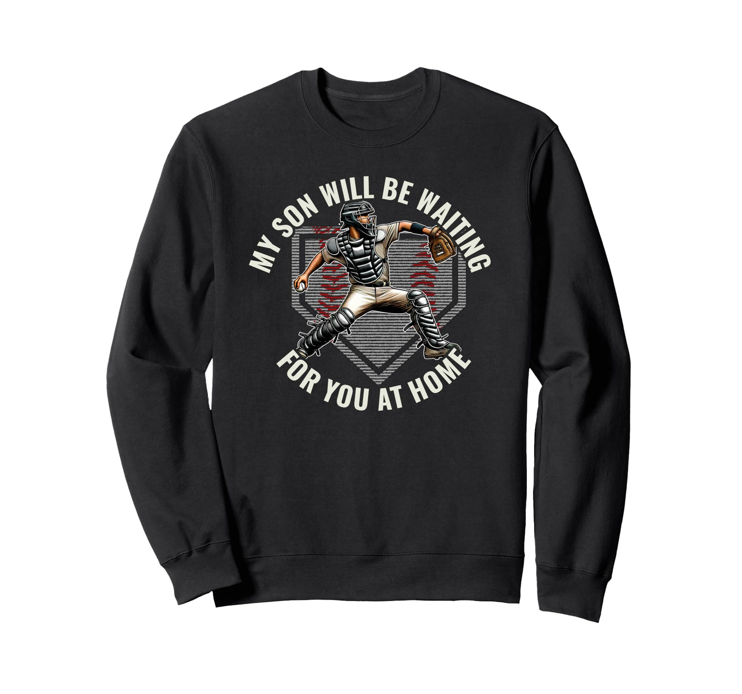 Baseball Catcher Pride My Son Sweatshirt - Aesthetic Graphic for Adults - T-Shirt, Sweatshirt, Hoodie