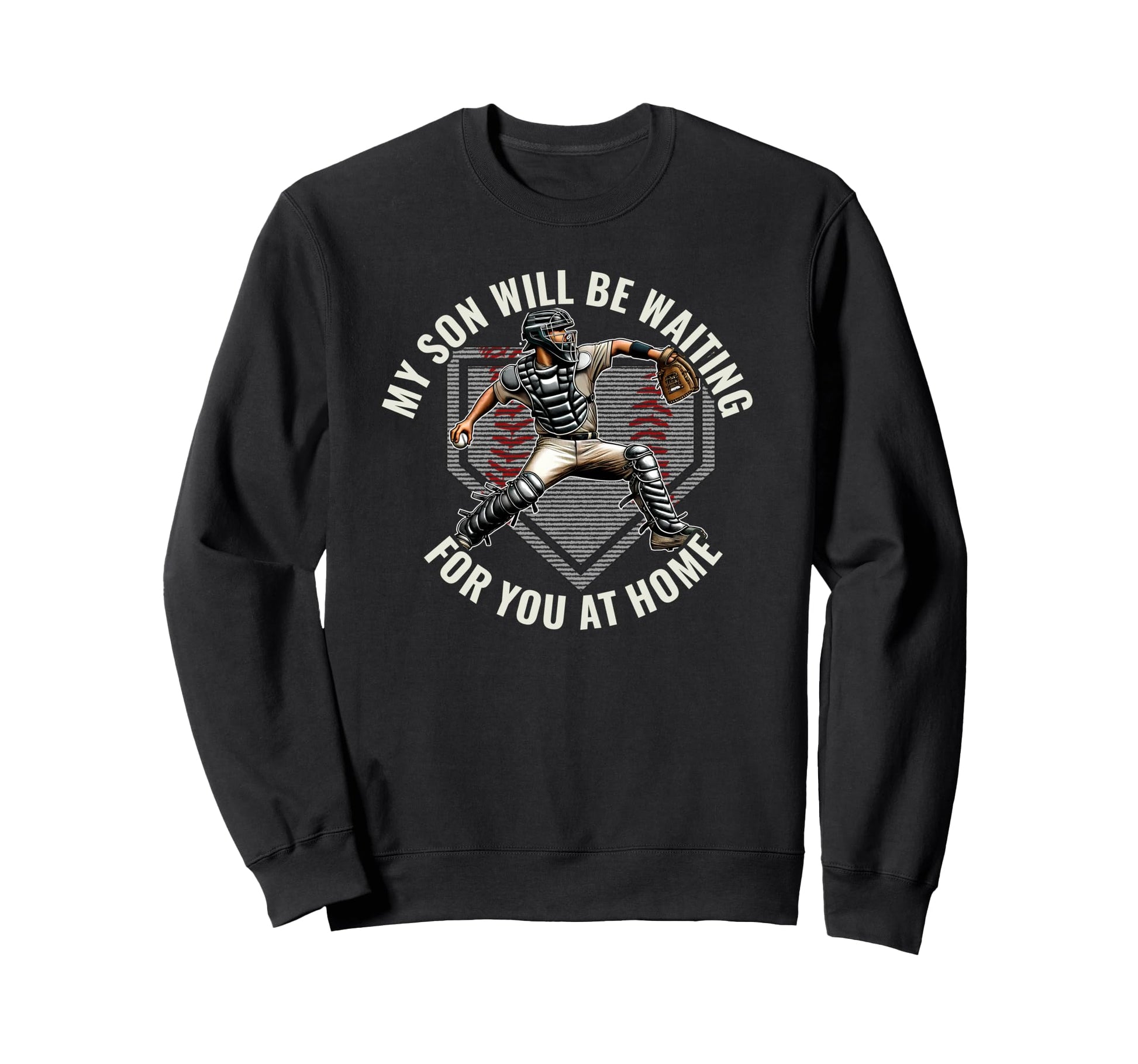 Baseball Catcher Pride My Son Sweatshirt - Aesthetic Graphic for Adults - T-Shirt, Sweatshirt, Hoodie