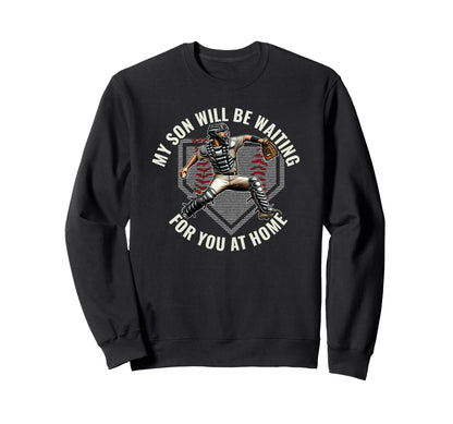 Baseball Catcher Pride My Son Sweatshirt - Aesthetic Graphic for Adults - T-Shirt, Sweatshirt, Hoodie