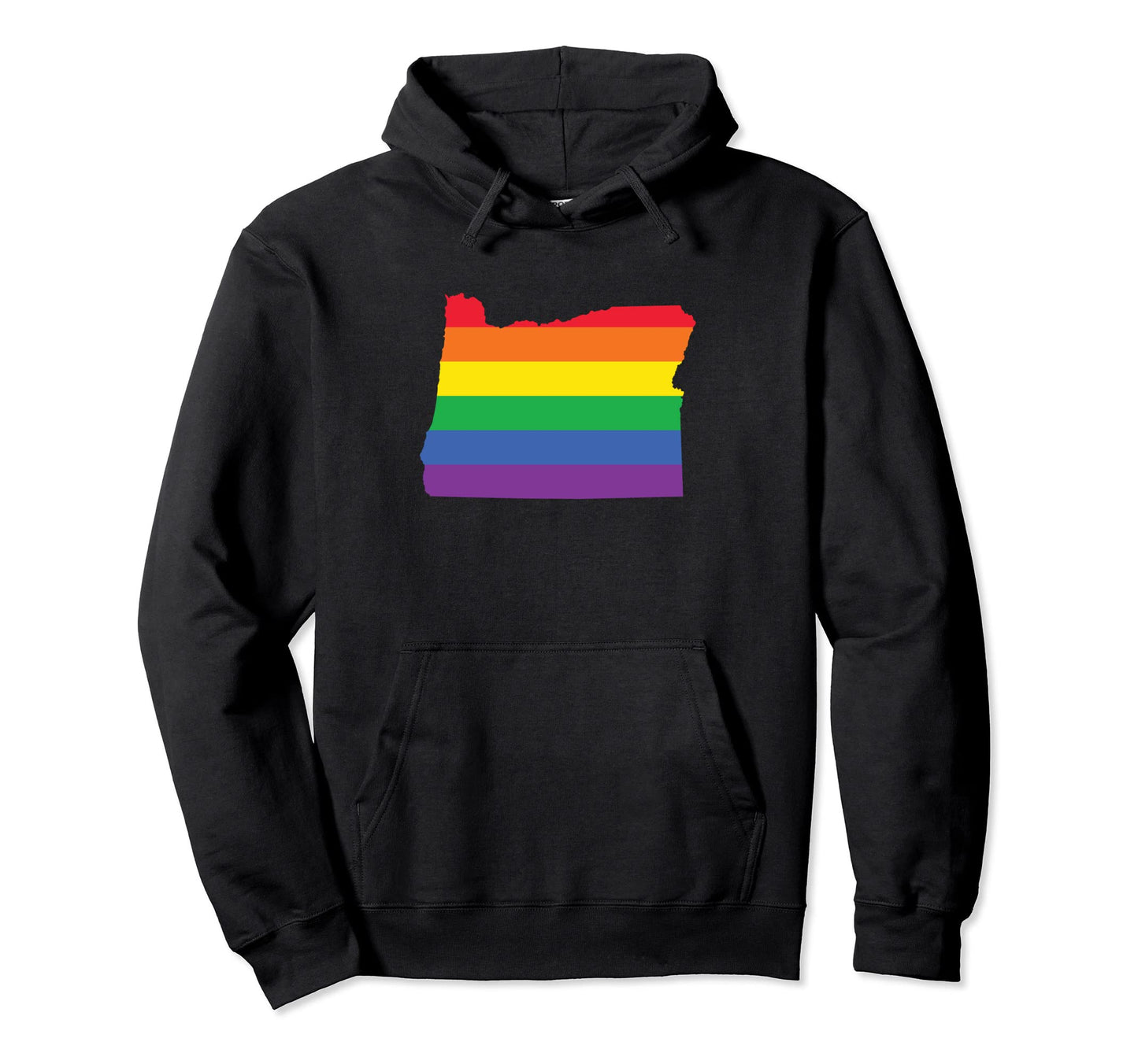 Oregon Lgbtq Rainbow Flag Gay Pride Hoodie - Trendy Graphic Unisex - T-Shirt, Sweatshirt, Hoodie
