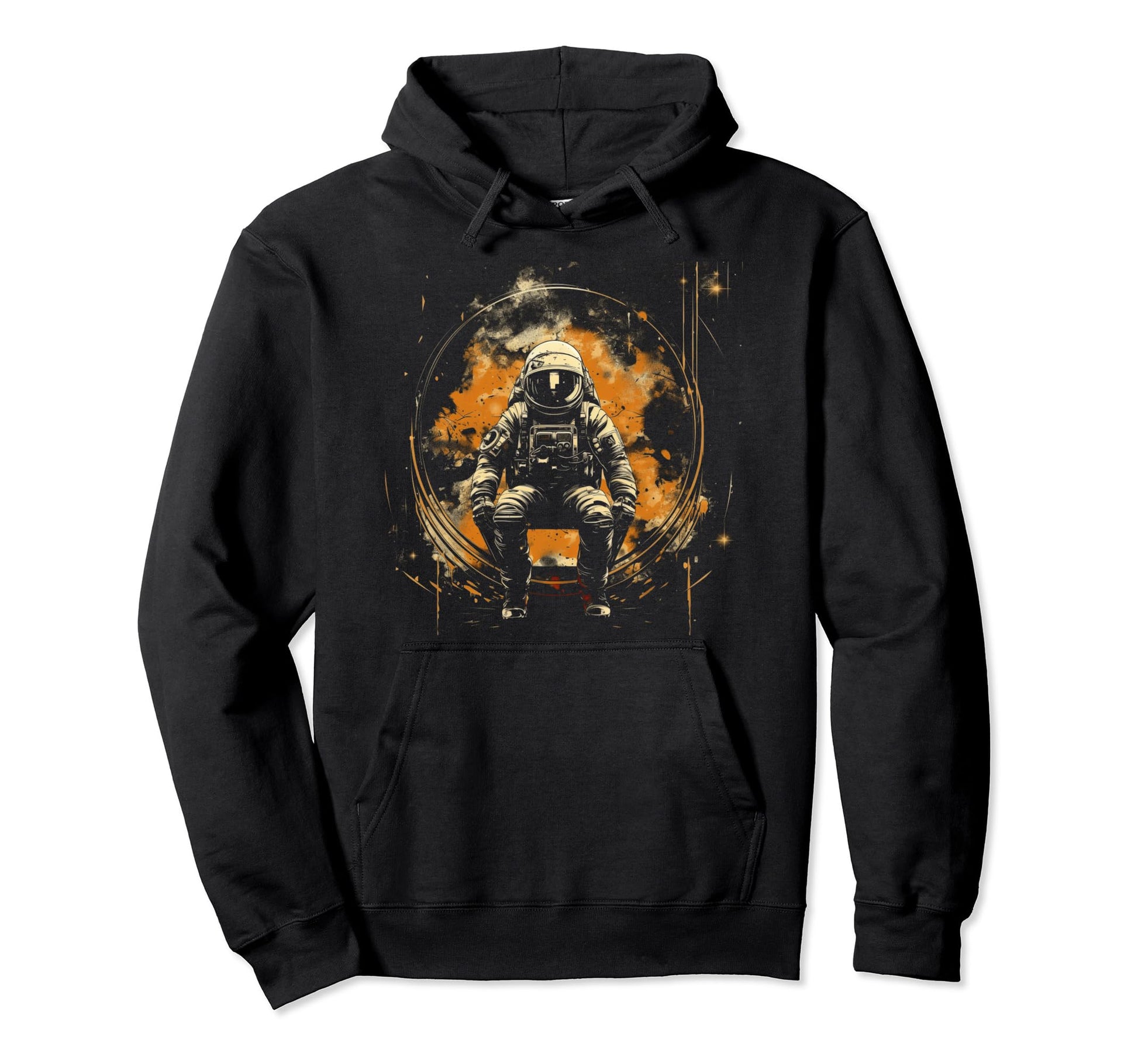 Astronaut Distressed 90S Space Grunge Hoodie - Custom Art Print Unisex - T-Shirt, Sweatshirt, Hoodie