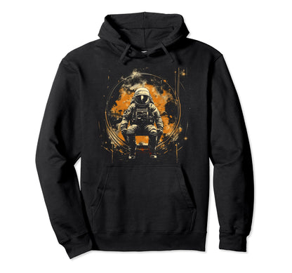 Astronaut Distressed 90S Space Grunge Hoodie - Custom Art Print Unisex - T-Shirt, Sweatshirt, Hoodie