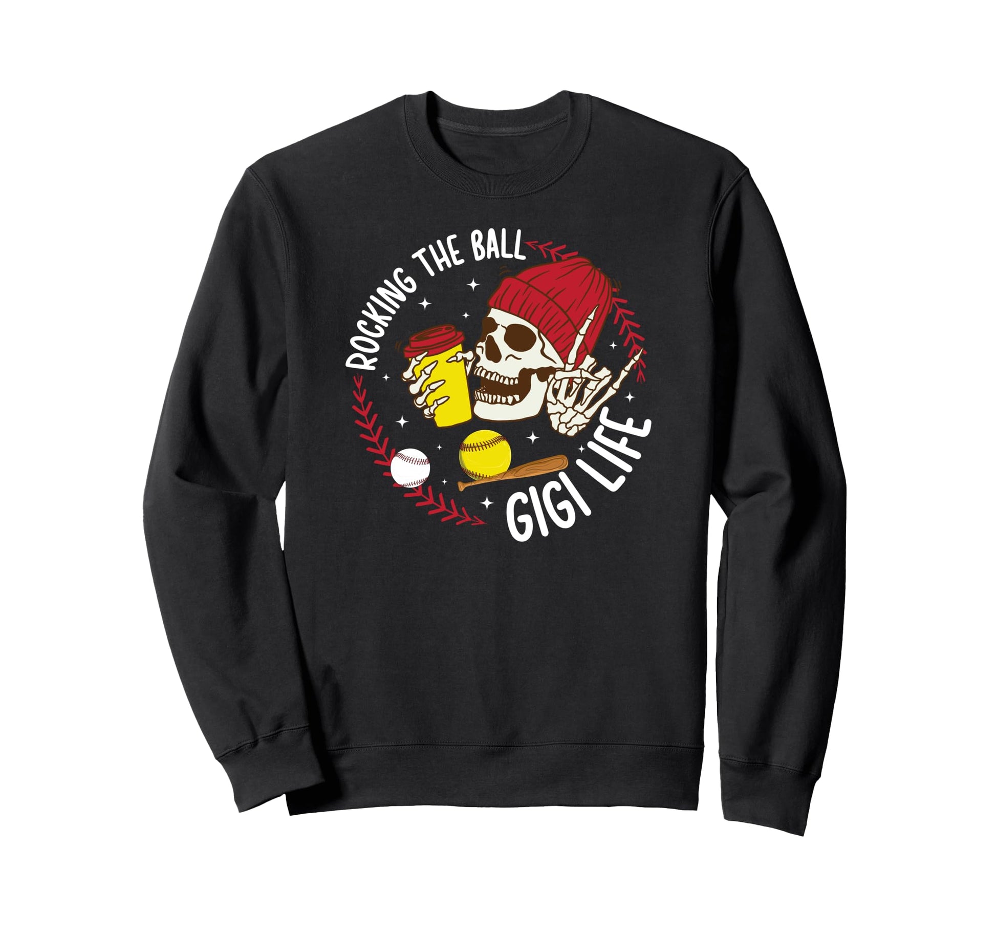 Rocking Ball Gigi Life Softball Sweatshirt - Streetwear Style Men Women - T-Shirt, Sweatshirt, Hoodie