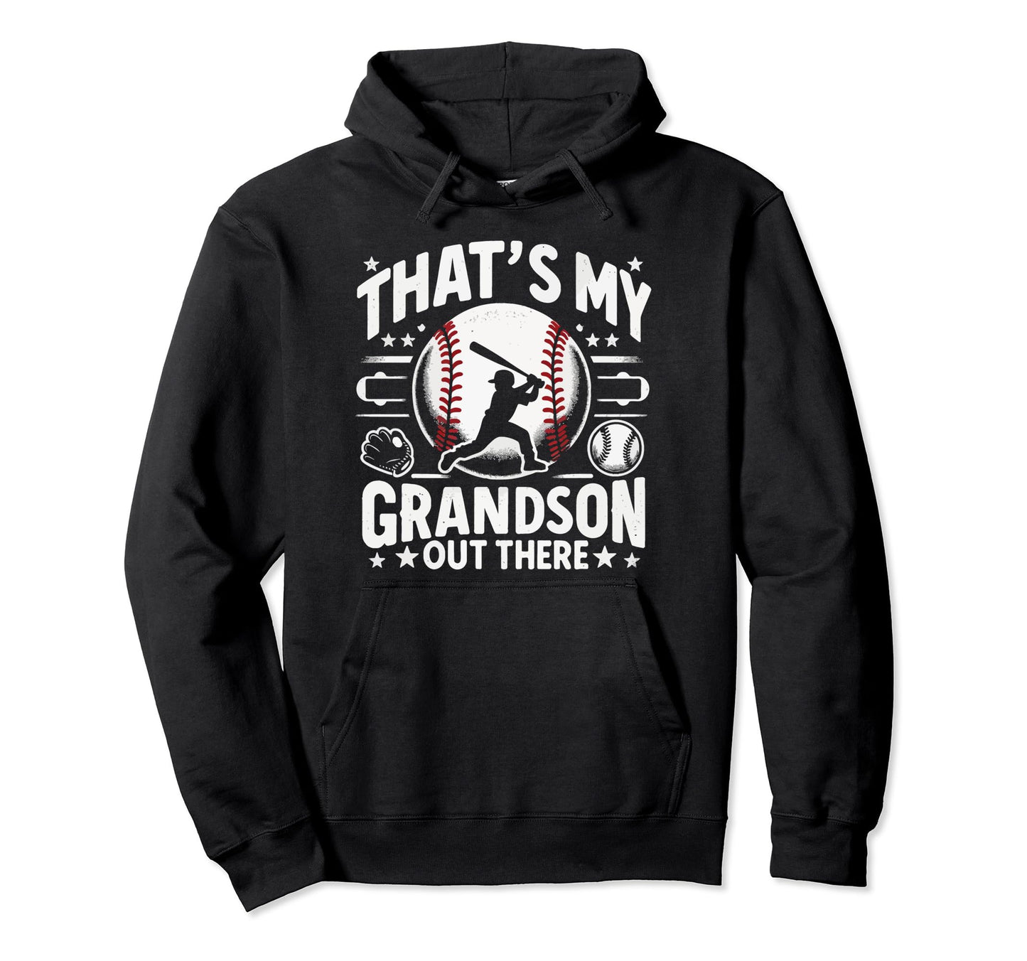 Baseball Grandpa Grandfather Gramps Hoodie - Graphic Print for Adults - T-Shirt, Sweatshirt, Hoodie
