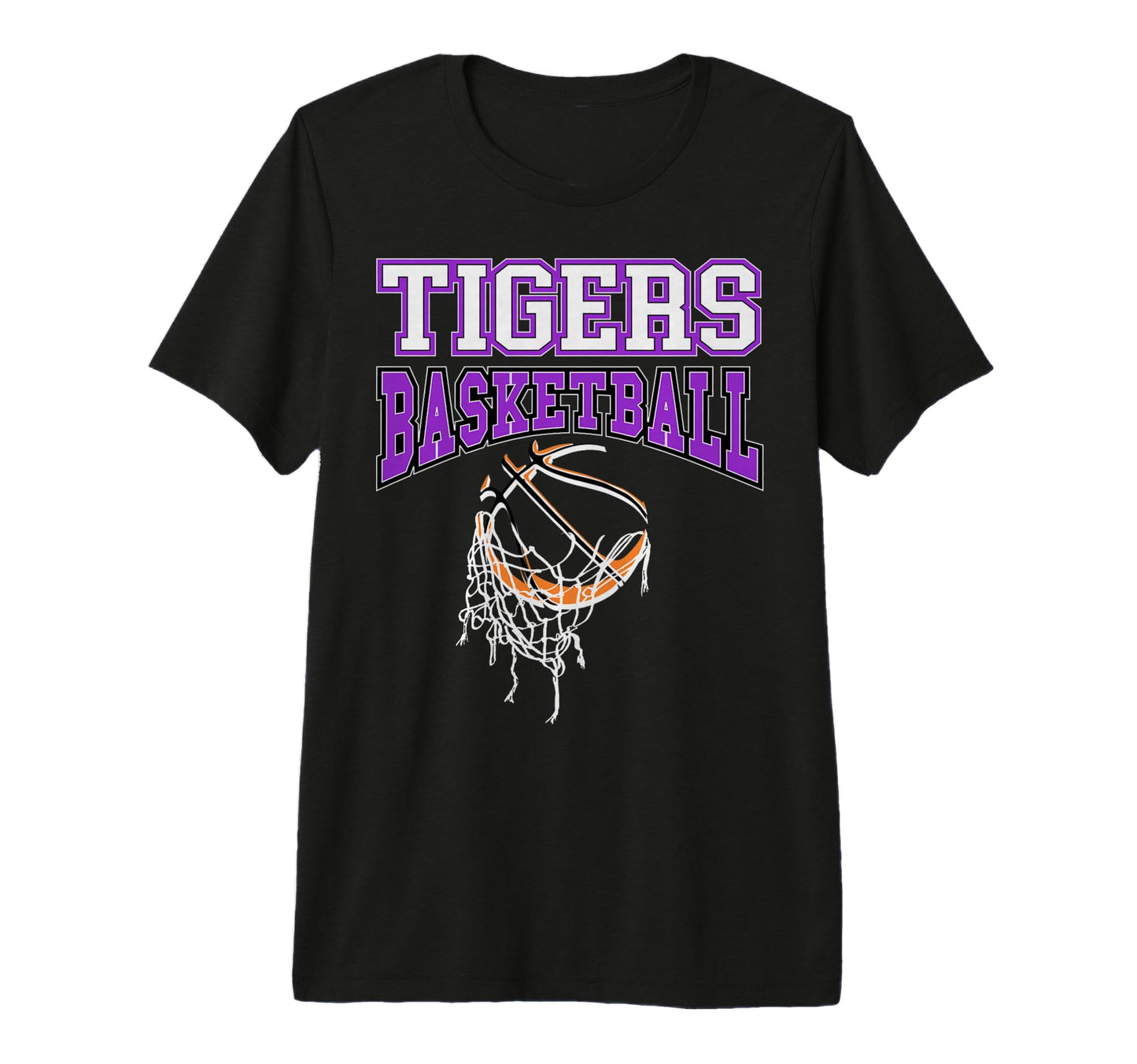 Tigers Basketball Mom Team Game Day T-Shirt - Aesthetic Graphic Unisex - T-Shirt, Sweatshirt, Hoodie