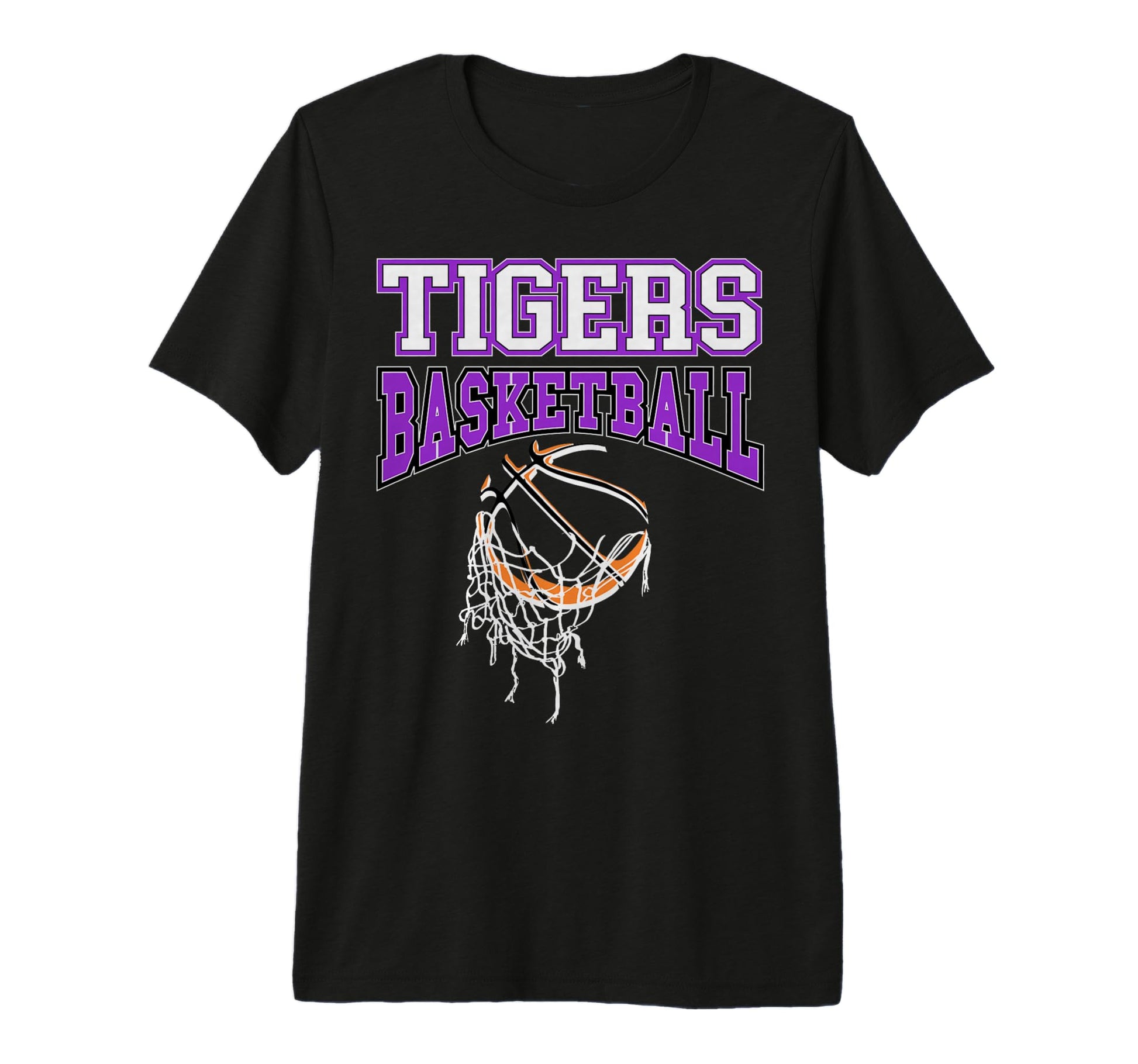 Tigers Basketball Mom Team Game Day T-Shirt - Aesthetic Graphic Unisex - T-Shirt, Sweatshirt, Hoodie
