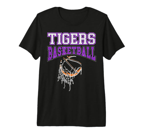 Tigers Basketball Mom Team Game Day T-Shirt - Aesthetic Graphic Unisex - T-Shirt, Sweatshirt, Hoodie