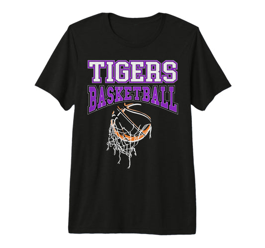 Tigers Basketball Mom Team Game Day T-Shirt - Aesthetic Graphic Unisex - T-Shirt, Sweatshirt, Hoodie