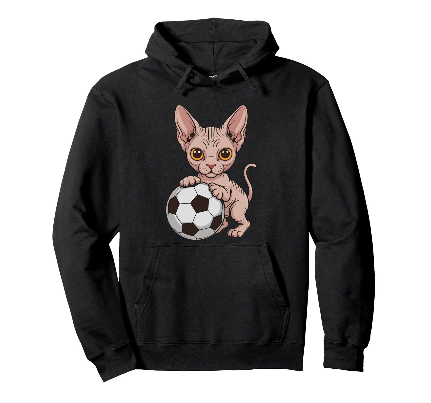 Funny Soccer Sphynx Just Who Loves Hoodie - Streetwear Style for Adults - T-Shirt, Sweatshirt, Hoodie