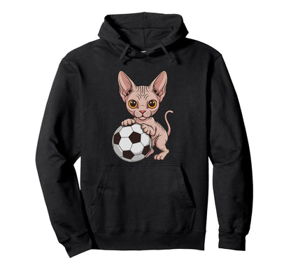 Funny Soccer Sphynx Just Who Loves Hoodie - Streetwear Style for Adults - T-Shirt, Sweatshirt, Hoodie
