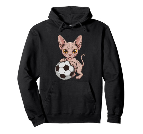 Funny Soccer Sphynx Just Who Loves Hoodie - Streetwear Style for Adults - T-Shirt, Sweatshirt, Hoodie