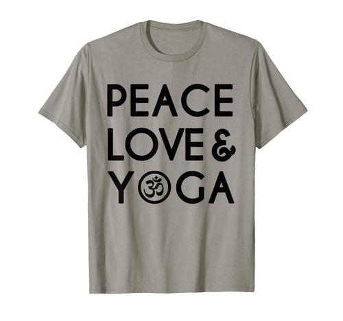 Peace Love And Yoga Om Symbol Yogi T-Shirt - Custom Art Print Men Women - T-Shirt, Sweatshirt, Hoodie