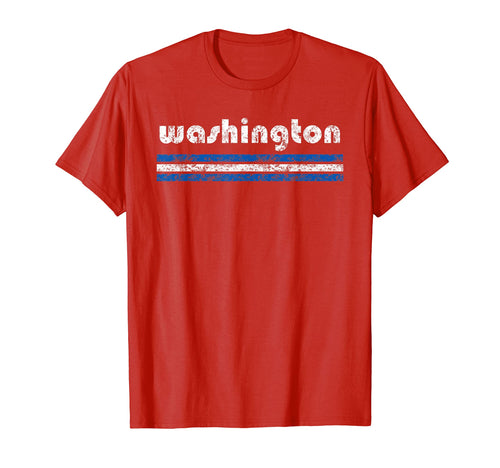 Washington D C Three Stripe Weathered T-Shirt - Custom Art Print Men Women - T-Shirt, Sweatshirt, Hoodie