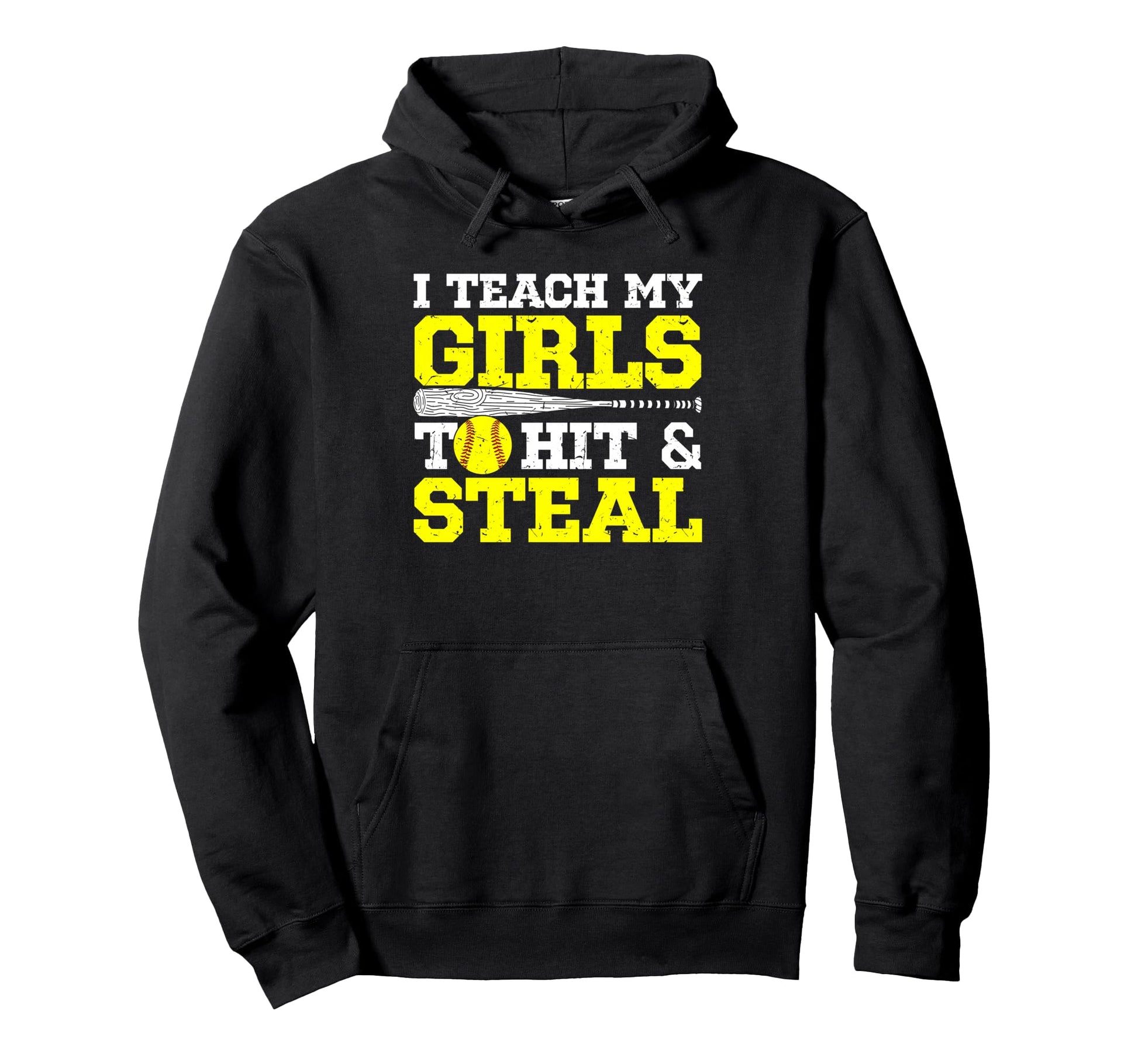 Softball Mom Softball Dad I Teach My To Hoodie - Unique Graphic for Adults - T-Shirt, Sweatshirt, Hoodie