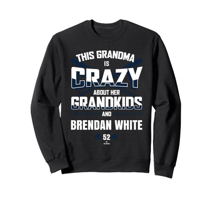 Grandma Crazy Brendan White Detroit Sweatshirt - Novelty Apparel Unisex - T-Shirt, Sweatshirt, Hoodie