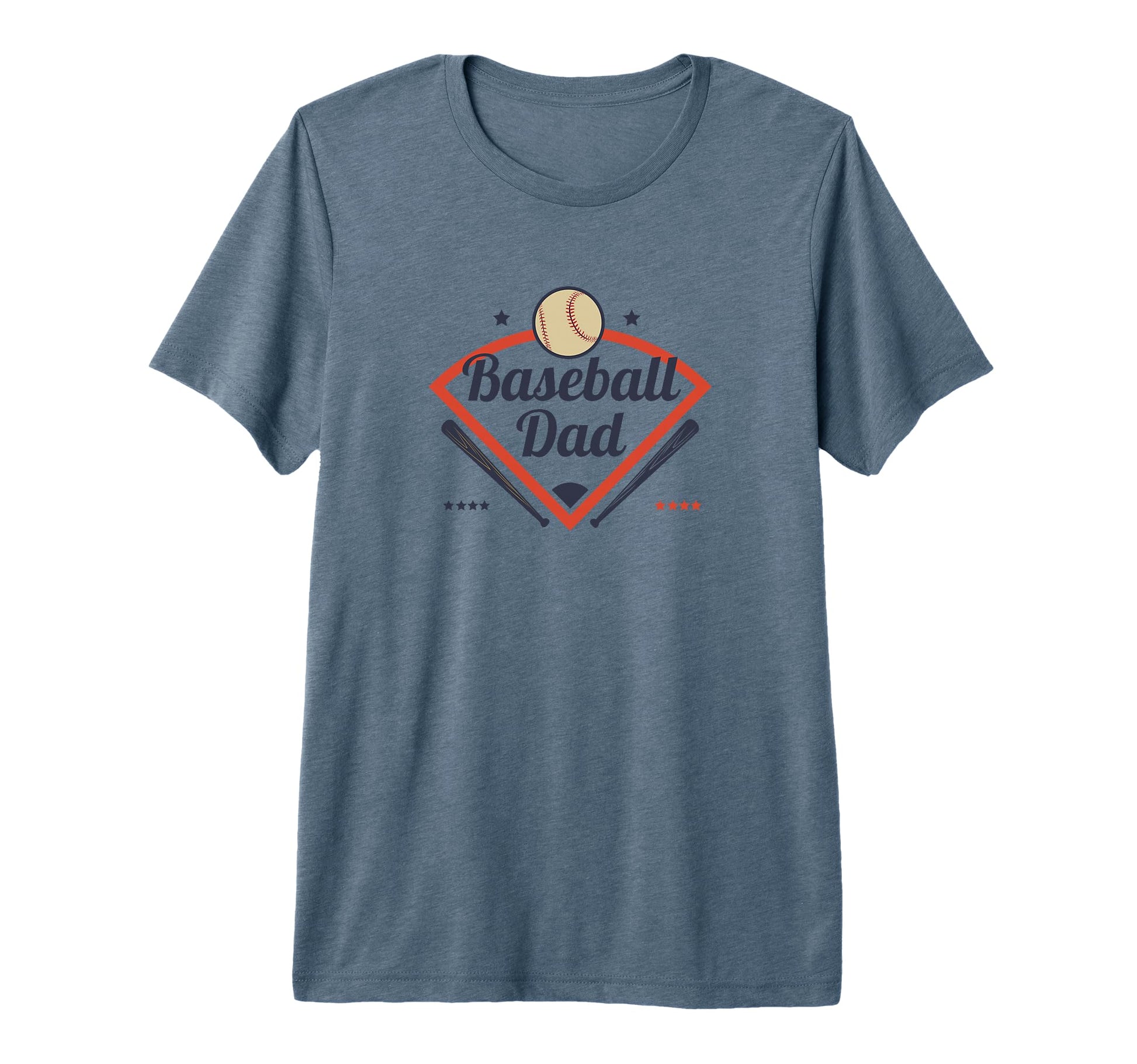 Mens Baseball Dad Diamond Game Day Tri T-Shirt - Streetwear Style Unisex - T-Shirt, Sweatshirt, Hoodie