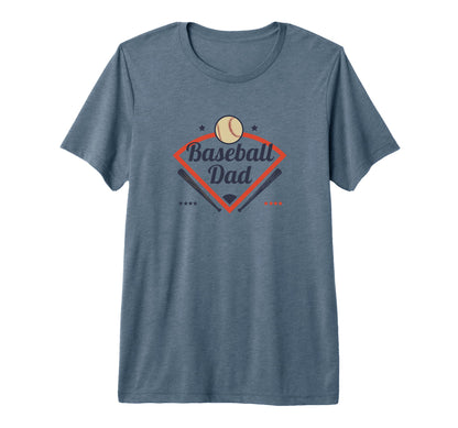 Mens Baseball Dad Diamond Game Day Tri T-Shirt - Streetwear Style Unisex - T-Shirt, Sweatshirt, Hoodie