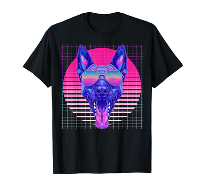 Belgian Malinois Sunglasses Dog T-Shirt - Aesthetic Graphic Men Women - T-Shirt, Sweatshirt, Hoodie