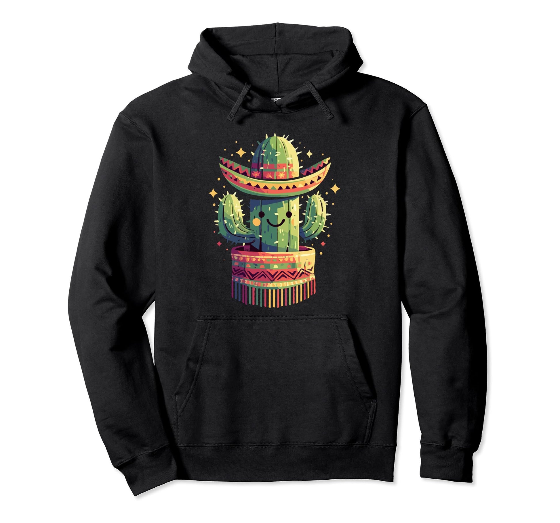 Cactus Serape Succulent Plant Cacti Hoodie - Minimalist Print Unisex - T-Shirt, Sweatshirt, Hoodie