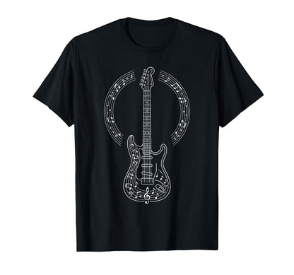 Electric Guitar Rock Band Guitarist T-Shirt - Unique Graphic Men Women - T-Shirt, Sweatshirt, Hoodie