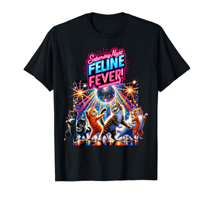 Parody Kitty Cat Lover Disco Feline T-Shirt - Casual Everyday Wear Unisex - T-Shirt, Sweatshirt, Hoodie