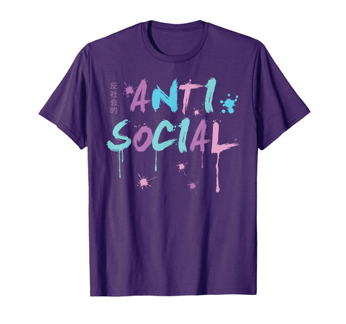 Anti Social As Kawaii Nu Goth T-Shirt - Minimalist Print Men Women - T-Shirt, Sweatshirt, Hoodie