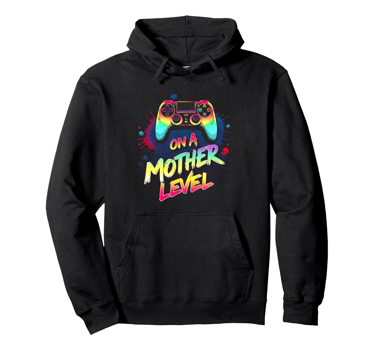 Mother Level Up Mothers Day Gamer Mom Hoodie - Casual Everyday Wear Unisex - T-Shirt, Sweatshirt, Hoodie