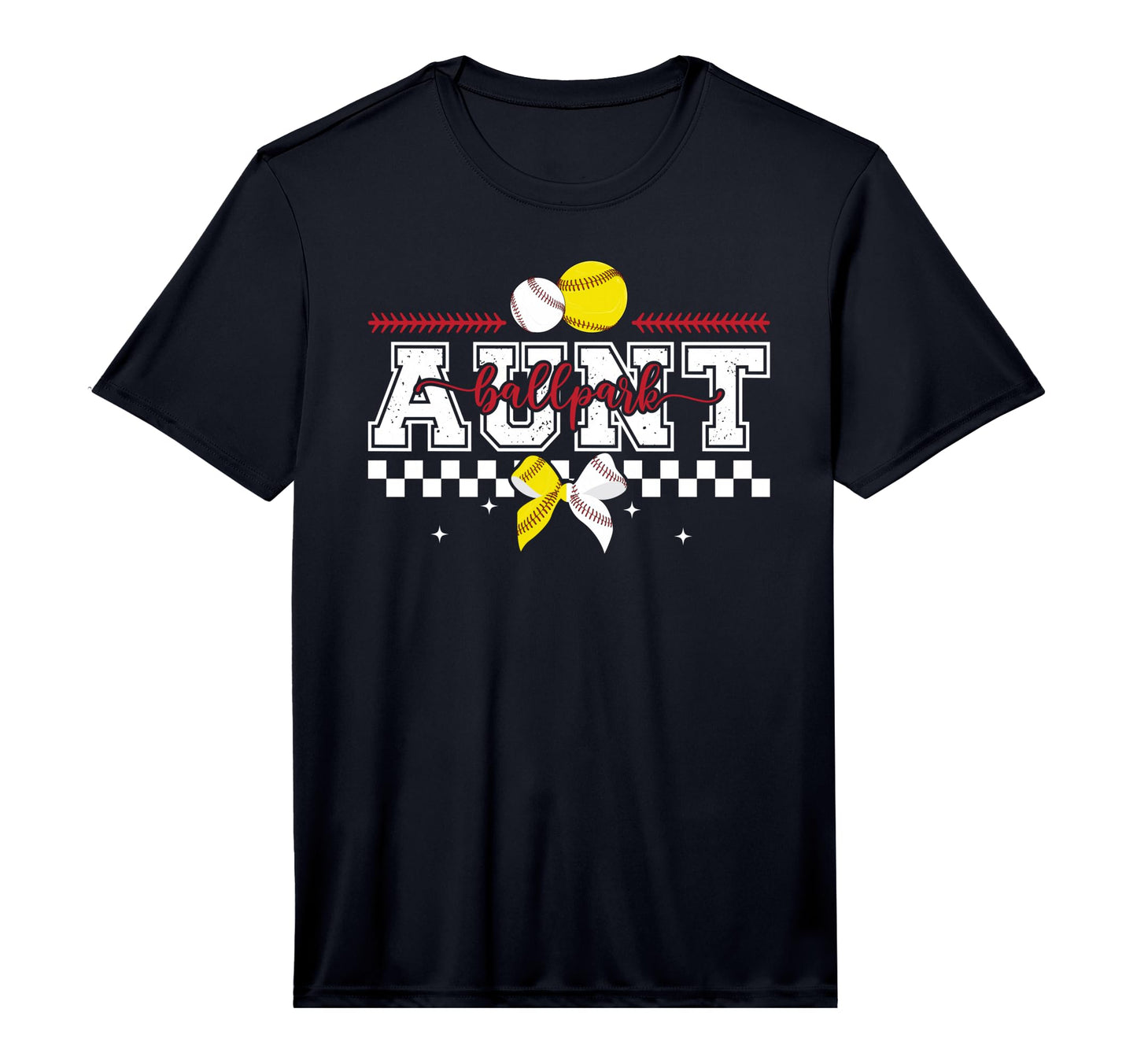 Mens Ballpark Aunt Baseball Softball T-Shirt - Novelty Apparel Men Women - T-Shirt, Sweatshirt, Hoodie