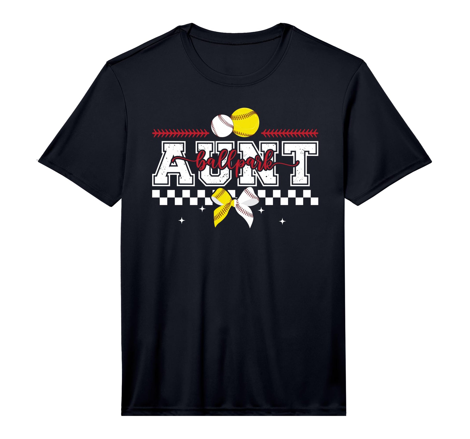 Mens Ballpark Aunt Baseball Softball T-Shirt - Novelty Apparel Men Women - T-Shirt, Sweatshirt, Hoodie