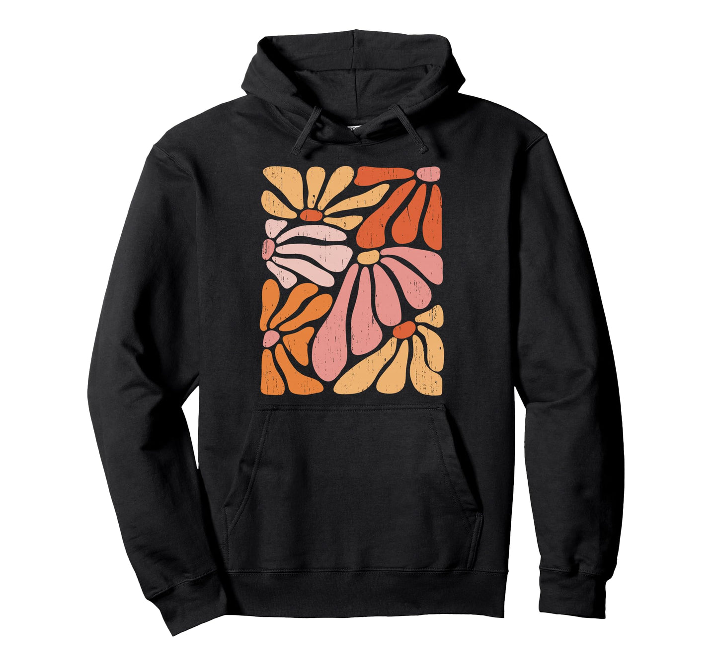 Boho Wildflowers Floral Hoodie - Fun Novelty Design for Adults - T-Shirt, Sweatshirt, Hoodie