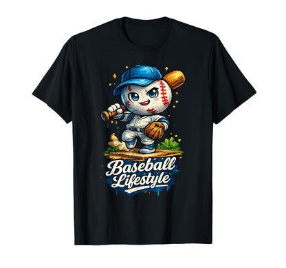 Baseball Life Drip Team And Cream T-Shirt - Unique Graphic Unisex - T-Shirt, Sweatshirt, Hoodie