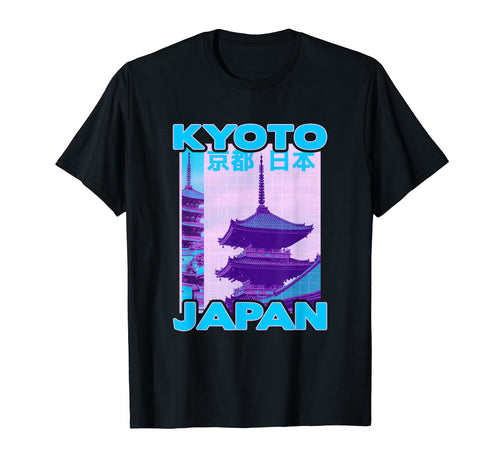 Kyoto Japan City Japanese Vaporwave T-Shirt - Trendy Graphic for Adults - T-Shirt, Sweatshirt, Hoodie