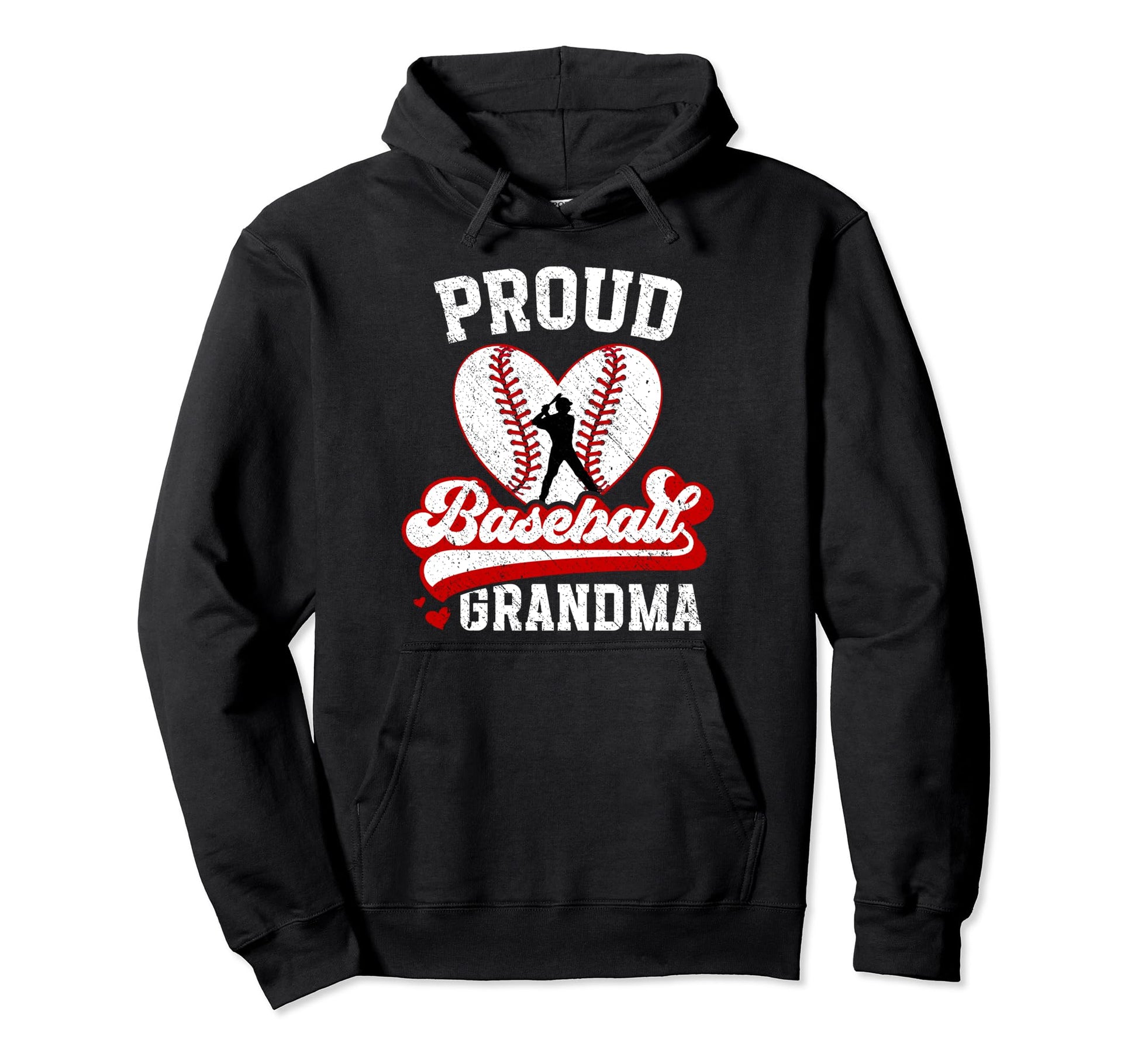 Proud Baseball Grandma Baseball Player Hoodie - Graphic Print Unisex - T-Shirt, Sweatshirt, Hoodie