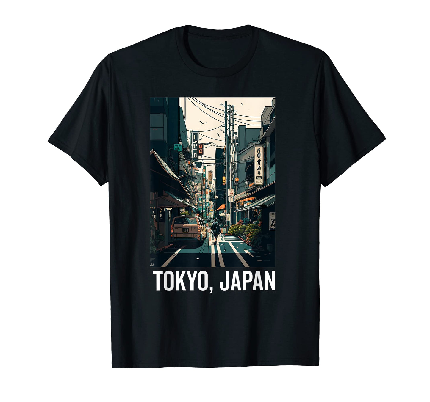 Japanese Aesthetic Tokyo Vaporwave Japan T-Shirt - Custom Art Print Unisex - T-Shirt, Sweatshirt, Hoodie