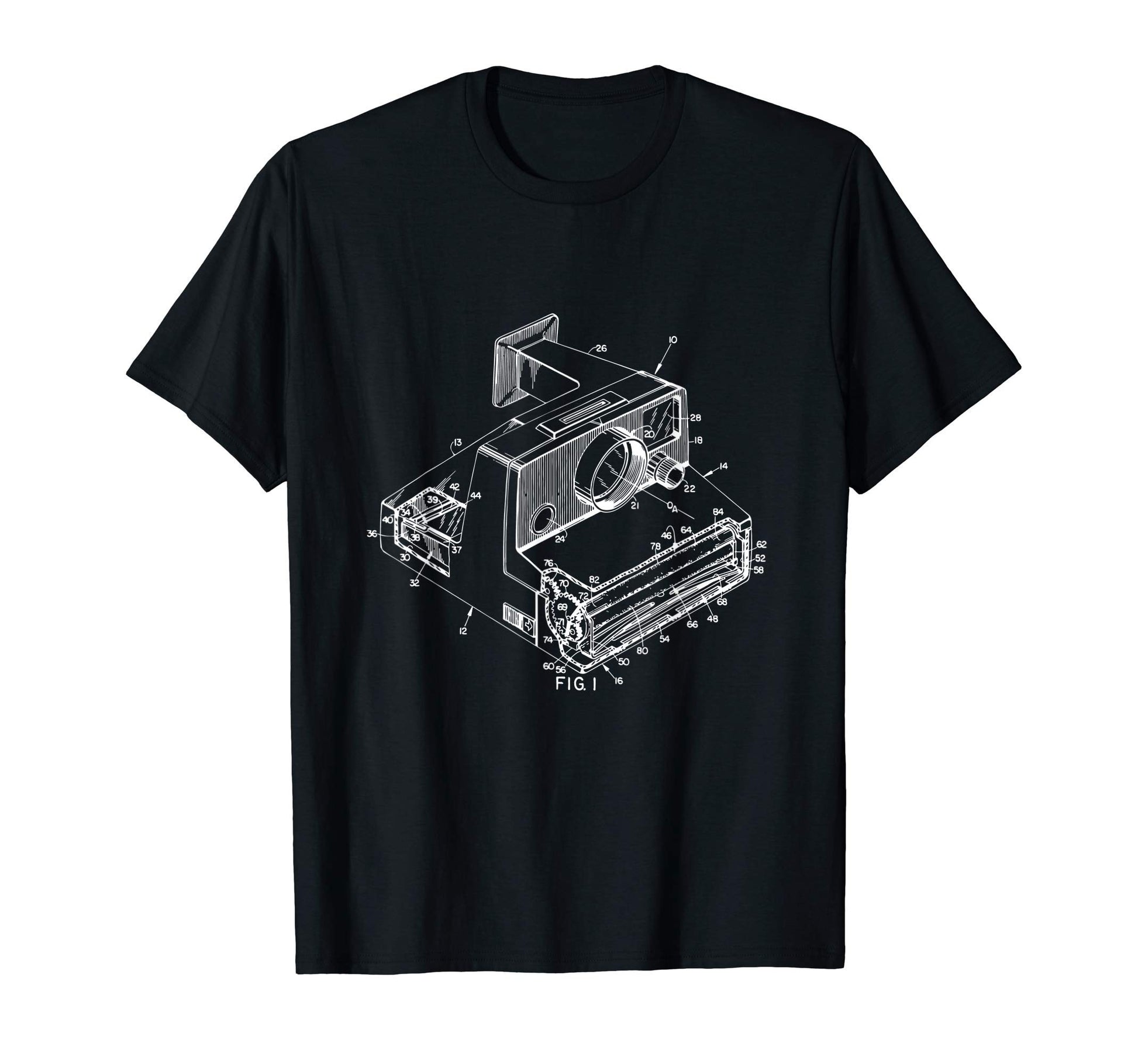 Photography Camera Patent T-Shirt - Trendy Graphic Unisex - T-Shirt, Sweatshirt, Hoodie