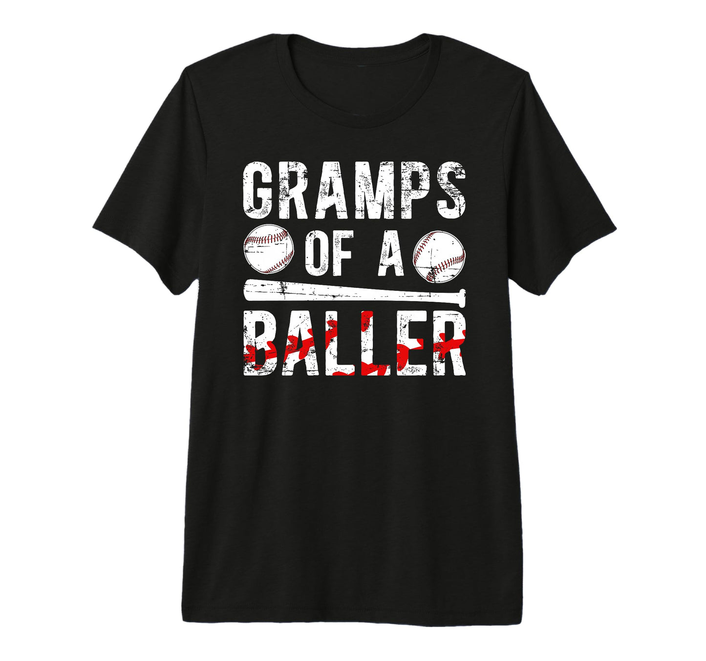 Mens Gramps Baller Baseball Gramps T-Shirt - Graphic Print for Adults - T-Shirt, Sweatshirt, Hoodie