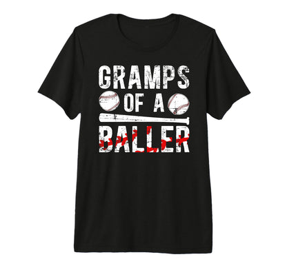 Mens Gramps Baller Baseball Gramps T-Shirt - Graphic Print for Adults - T-Shirt, Sweatshirt, Hoodie