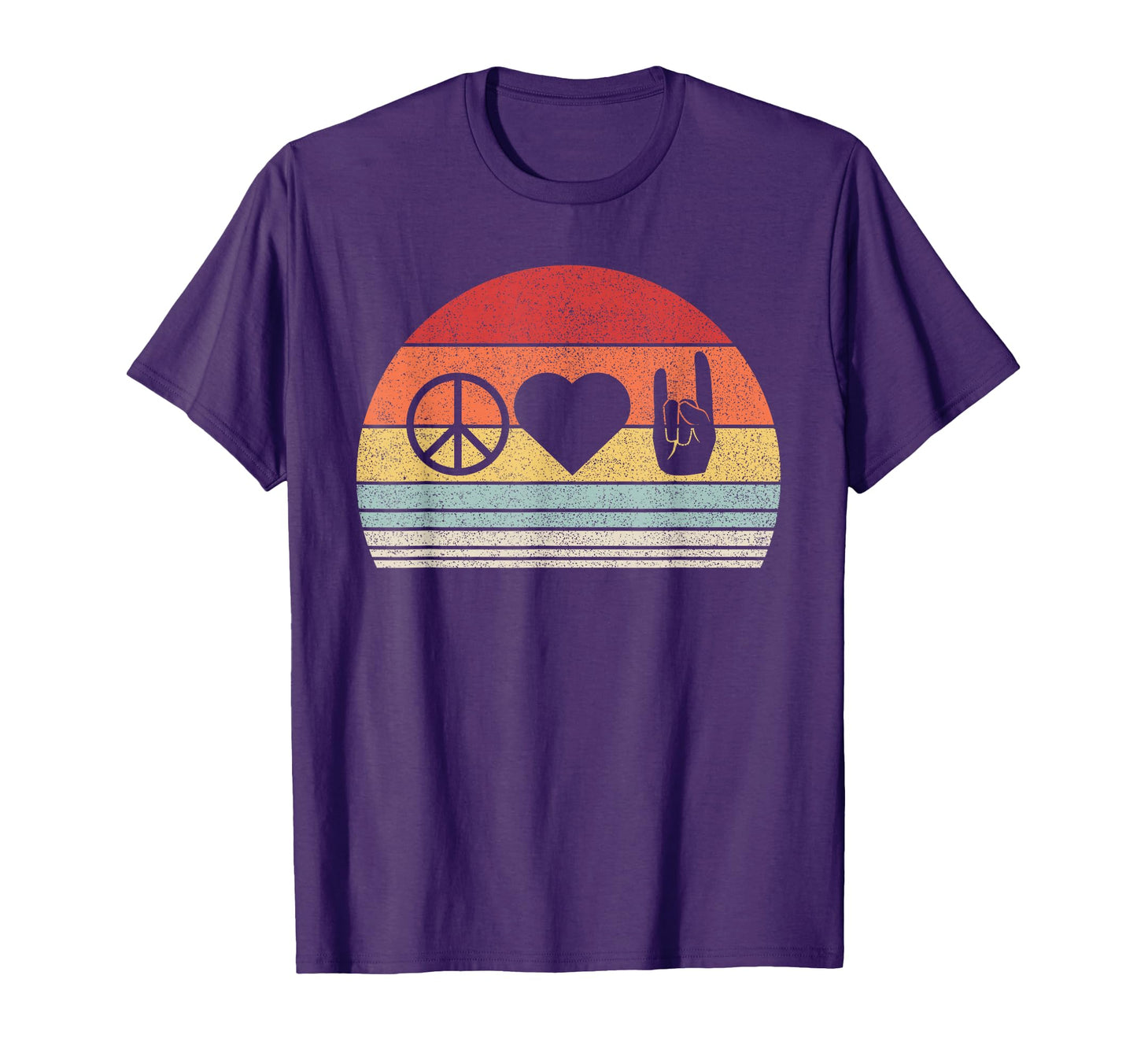 Peace Love Rock And Roll T-Shirt - Fun Novelty Design for Adults - T-Shirt, Sweatshirt, Hoodie