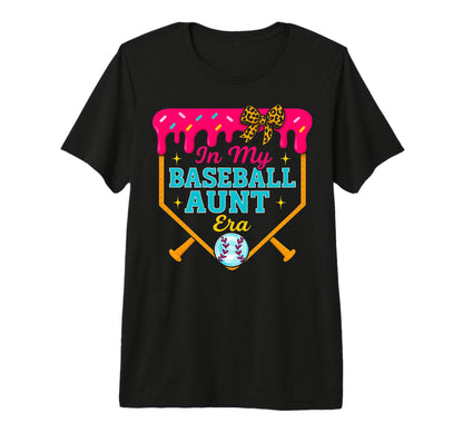 My Baseball Aunt Era Ice Cream Drip T-Shirt - Custom Art Print for Adults - T-Shirt, Sweatshirt, Hoodie