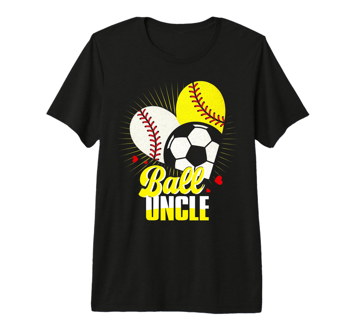 Ball Uncle Baseball Softball Soccer T-Shirt - Unique Graphic Men Women - T-Shirt, Sweatshirt, Hoodie
