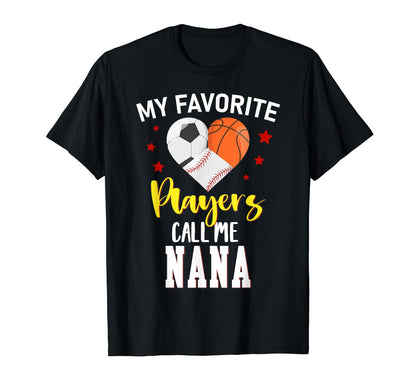 My Favorite Players Baseball T-Shirt - Novelty Apparel for Adults - T-Shirt, Sweatshirt, Hoodie