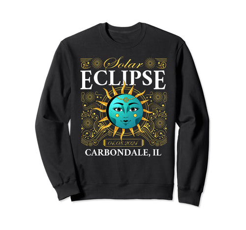 Total Solar Eclipse Carbondale Il Sweatshirt - Trendy Graphic for Adults - T-Shirt, Sweatshirt, Hoodie