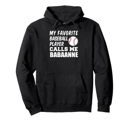My Favorite Baseball Player Calls Me Hoodie - Minimalist Print Unisex - T-Shirt, Sweatshirt, Hoodie