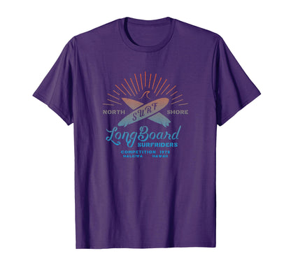 North Shore Longboard Surf 1978 T-Shirt - Fun Novelty Design for Adults - T-Shirt, Sweatshirt, Hoodie