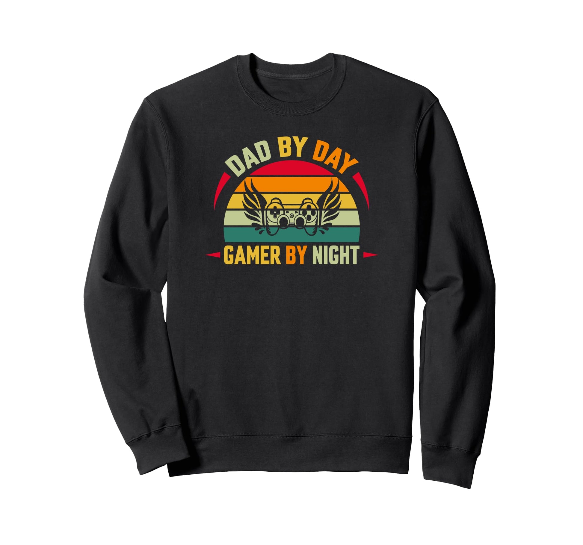 Dad Day Gamer Night Sweatshirt - Unique Graphic Men Women - T-Shirt, Sweatshirt, Hoodie