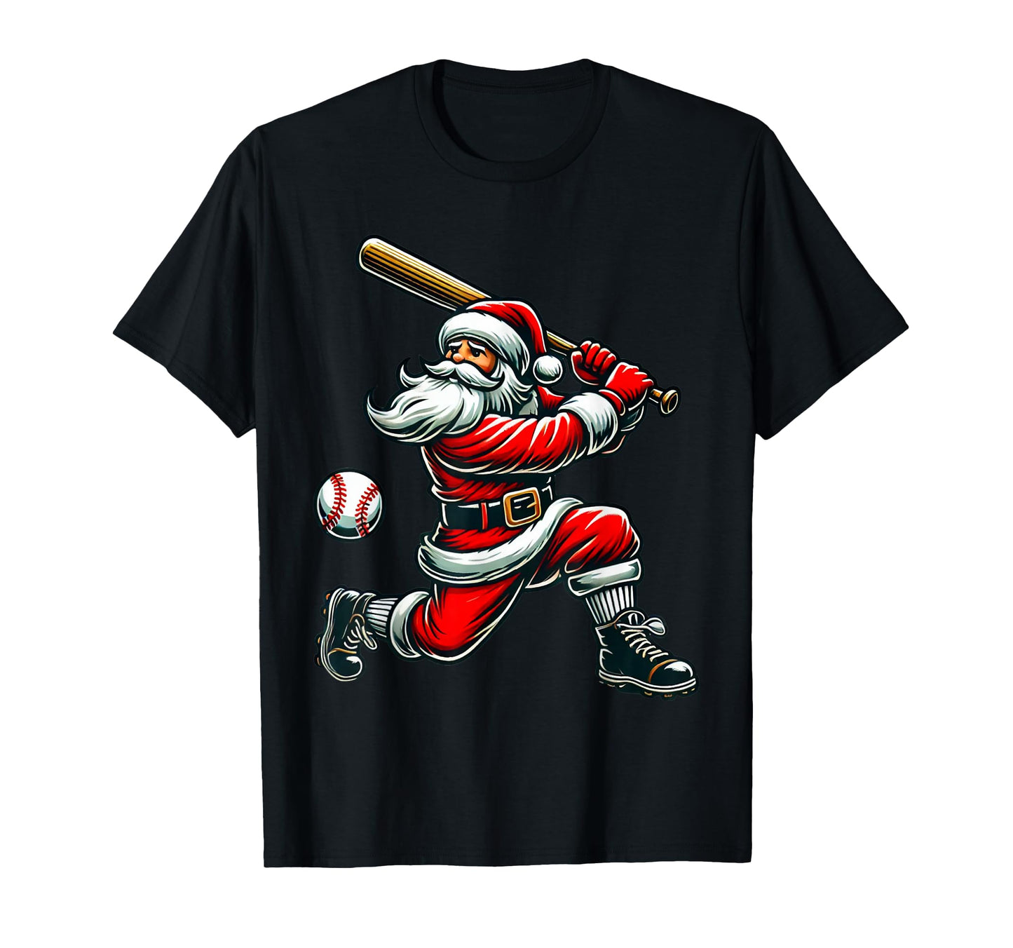 Santa Claus Baseball Bat Baseball T-Shirt - Aesthetic Graphic Men Women - T-Shirt, Sweatshirt, Hoodie
