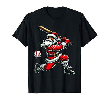 Santa Claus Baseball Bat Baseball T-Shirt - Aesthetic Graphic Men Women - T-Shirt, Sweatshirt, Hoodie