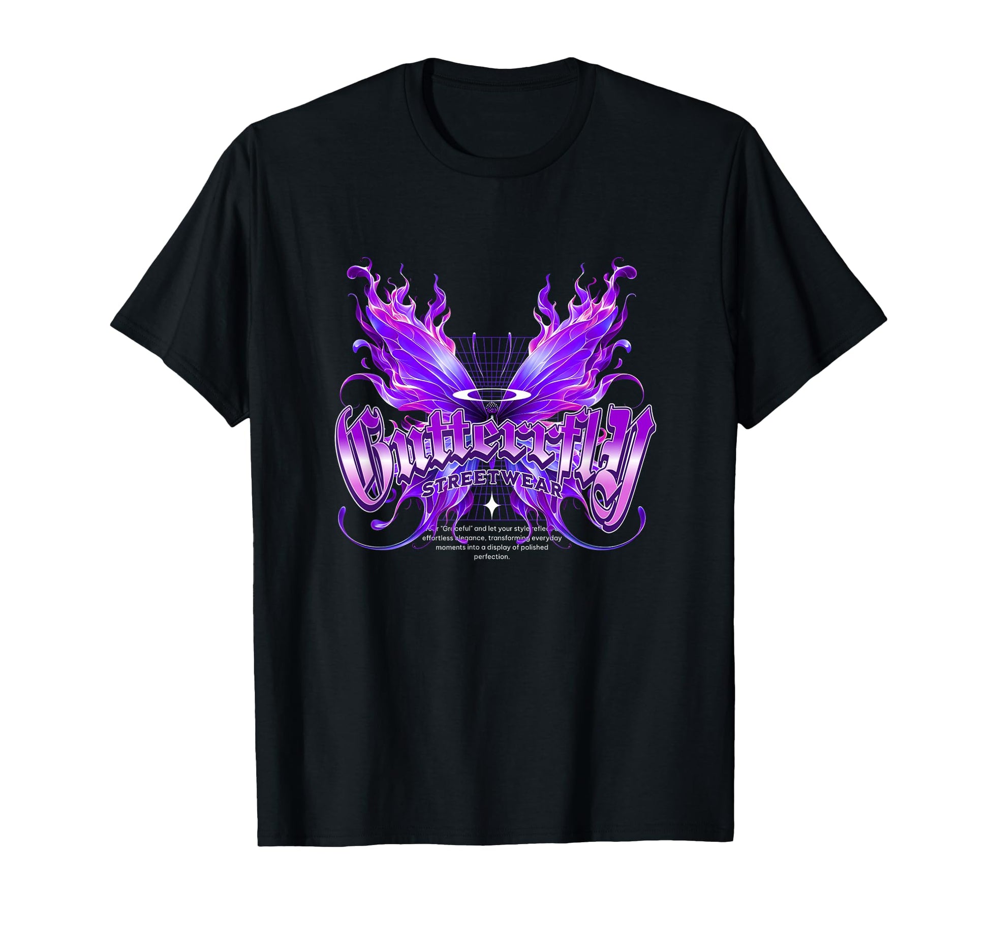 Butterfly Streetwear Y2K Grunge Aesthetic T-Shirt - Streetwear Style Unisex - T-Shirt, Sweatshirt, Hoodie